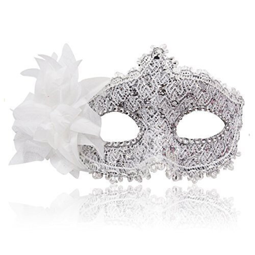3852 Masquerade Mask Venetian Masks Christmas Flower Half-face Masks Eye